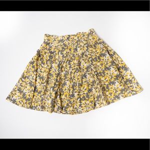 Patterned cotton circle skirt